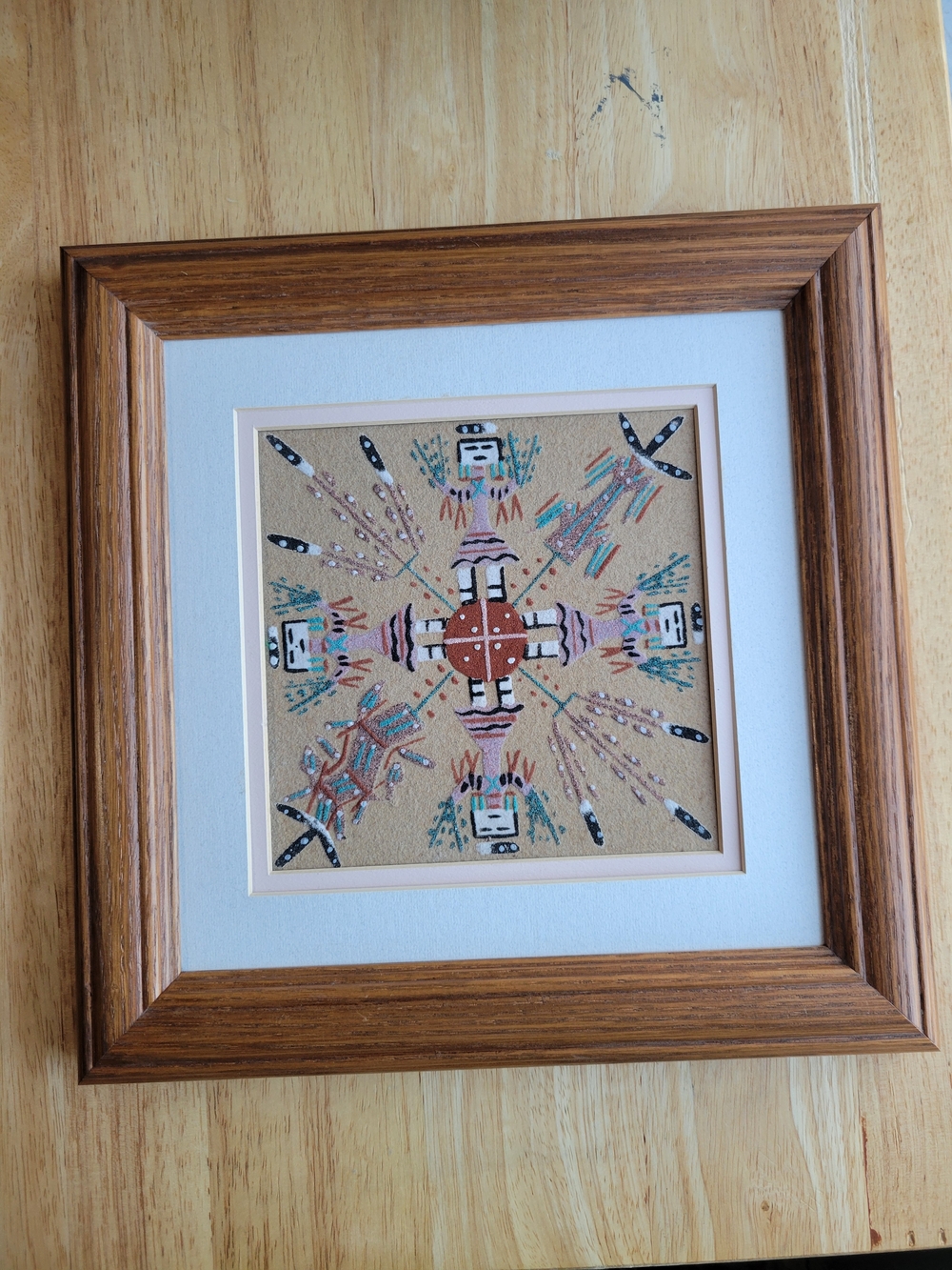 Framed Native, Or Native-Inspired, Sand Art